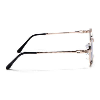 Imperial - Black Golden Rectangle Polarized Sunglasses (WH4149PCL2234)