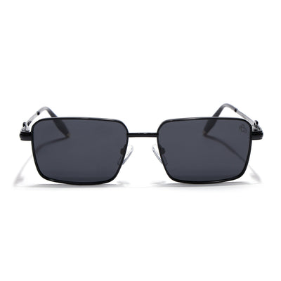 Mocha - Black Rectangle Polarized Sunglasses (WS1411PCL2192)
