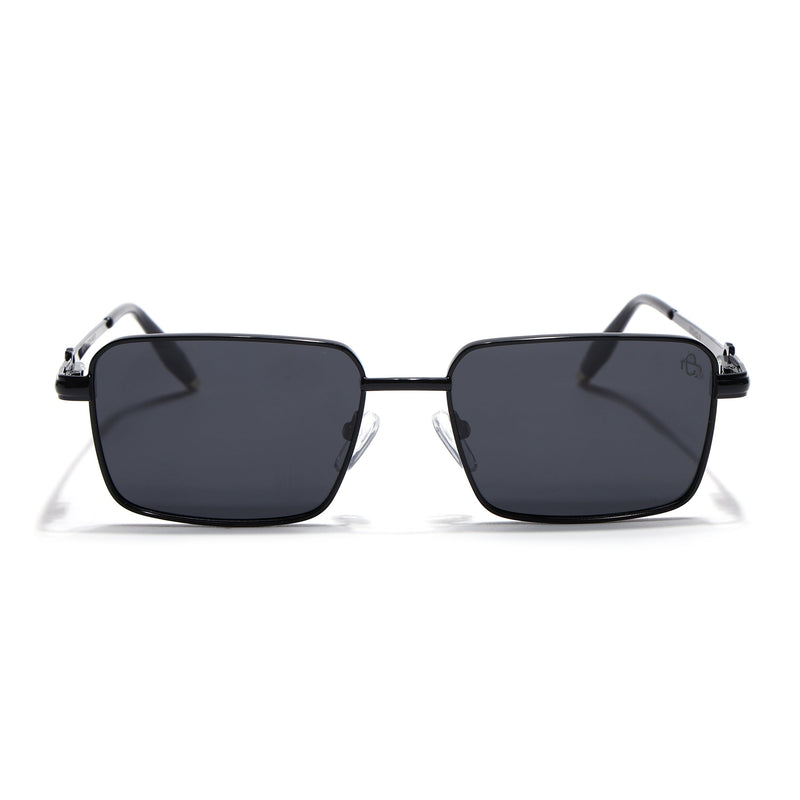 Mocha - Black Rectangle Polarized Sunglasses (WS1411PCL2192)