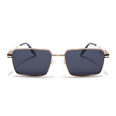 Mocha - Golden Rectangle Polarized Sunglasses (WS1411PCL2196)