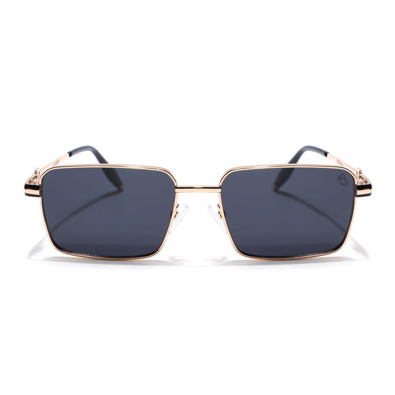Mocha - Golden Rectangle Polarized Sunglasses (WS1411PCL2196)