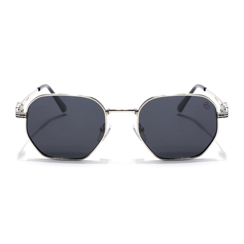 Majesty - Silver Wayfarer Polarized Sunglasses (WS1419PCL2205)