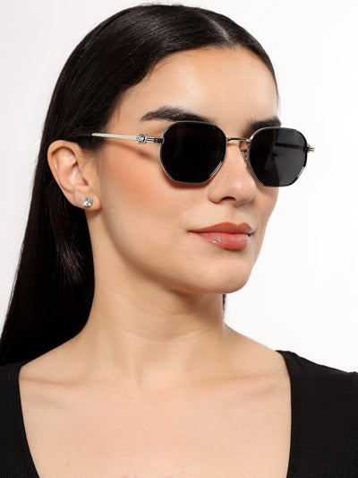 Majesty - Silver Wayfarer Polarized Sunglasses (WS1419PCL2205)