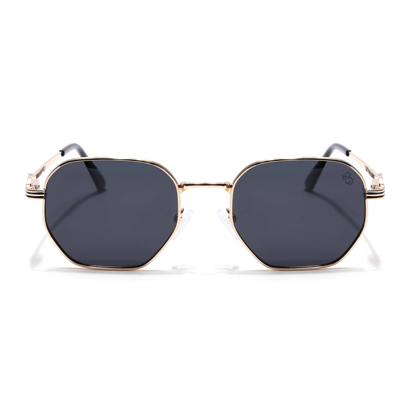 Majesty - Golden Wayfarer Polarized Sunglasses (WS1419PCL2207)