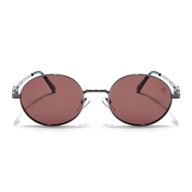 Simba - Grey Oval Polarized Sunglasses (WS1420PCL2215)
