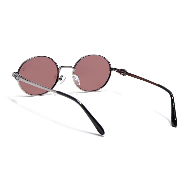 Simba - Grey Oval Polarized Sunglasses (WS1420PCL2215)