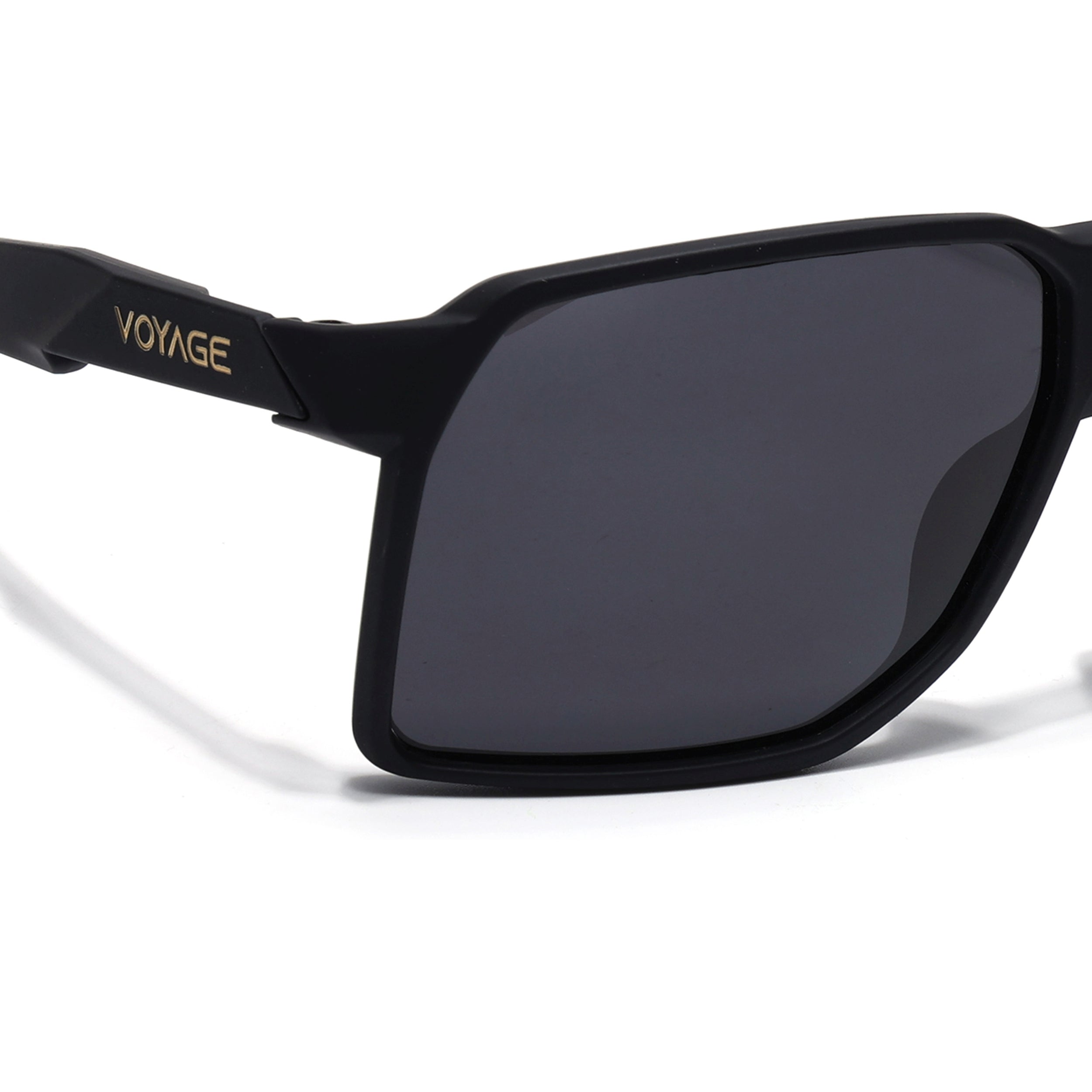 MountX | Black Wrap Around Polarized Sunglasses | Black Lens - PMG6738