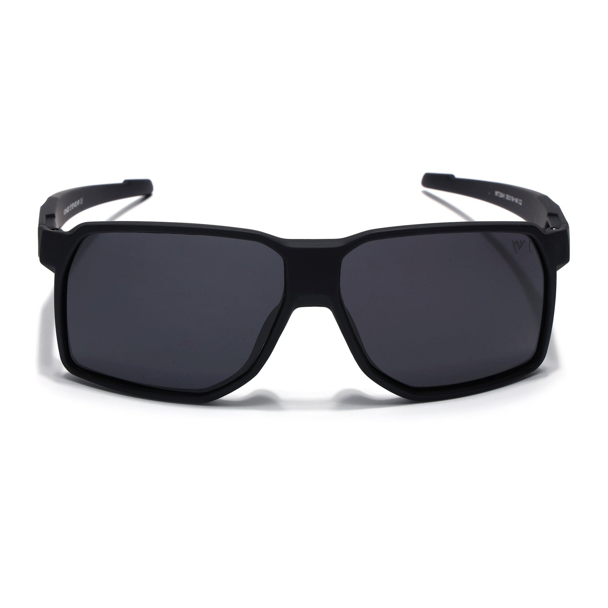 MountX | Matt Black Wrap Around Polarized Sunglasses | Black Lens - PMG6739