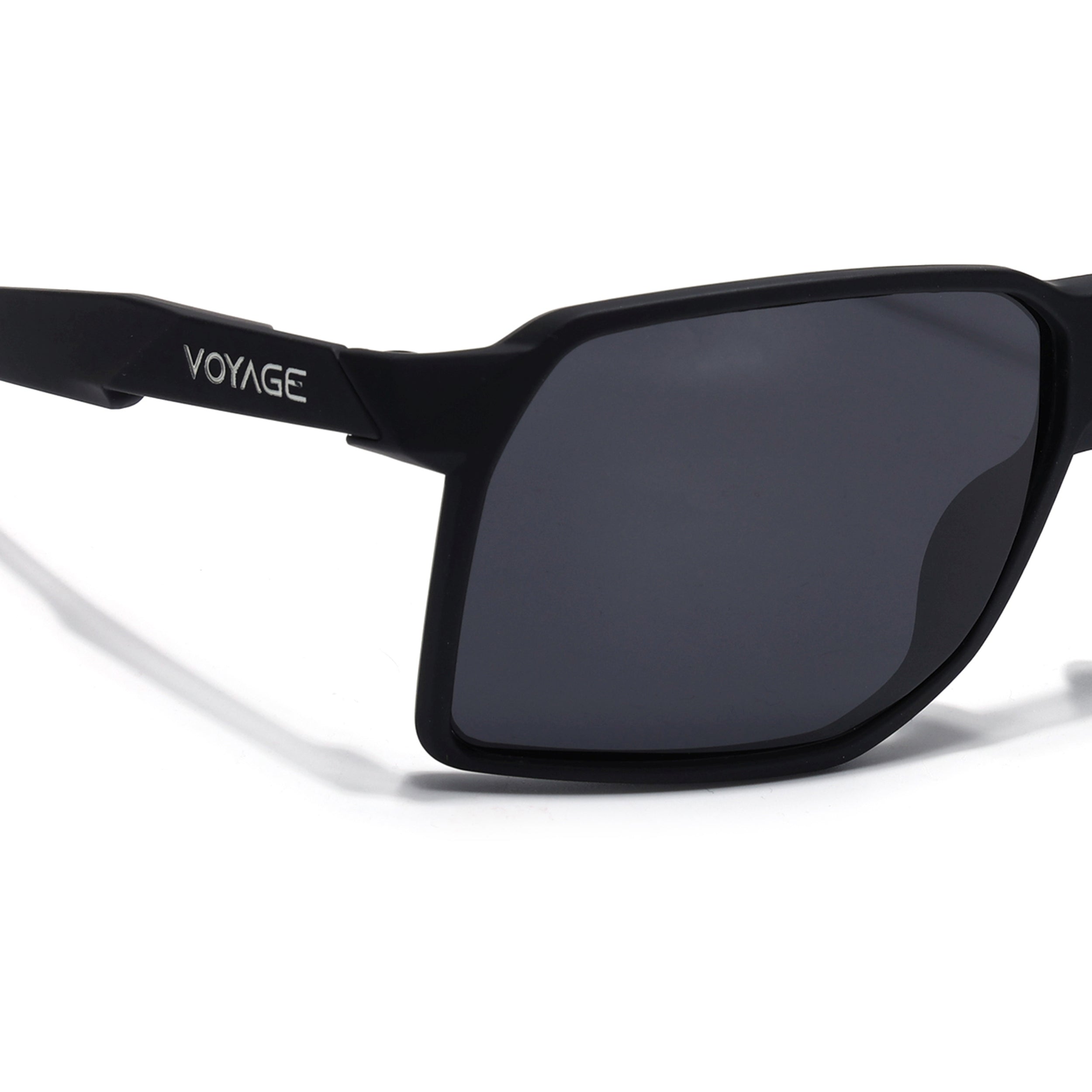 MountX | Matt Black Wrap Around Polarized Sunglasses | Black Lens - PMG6739