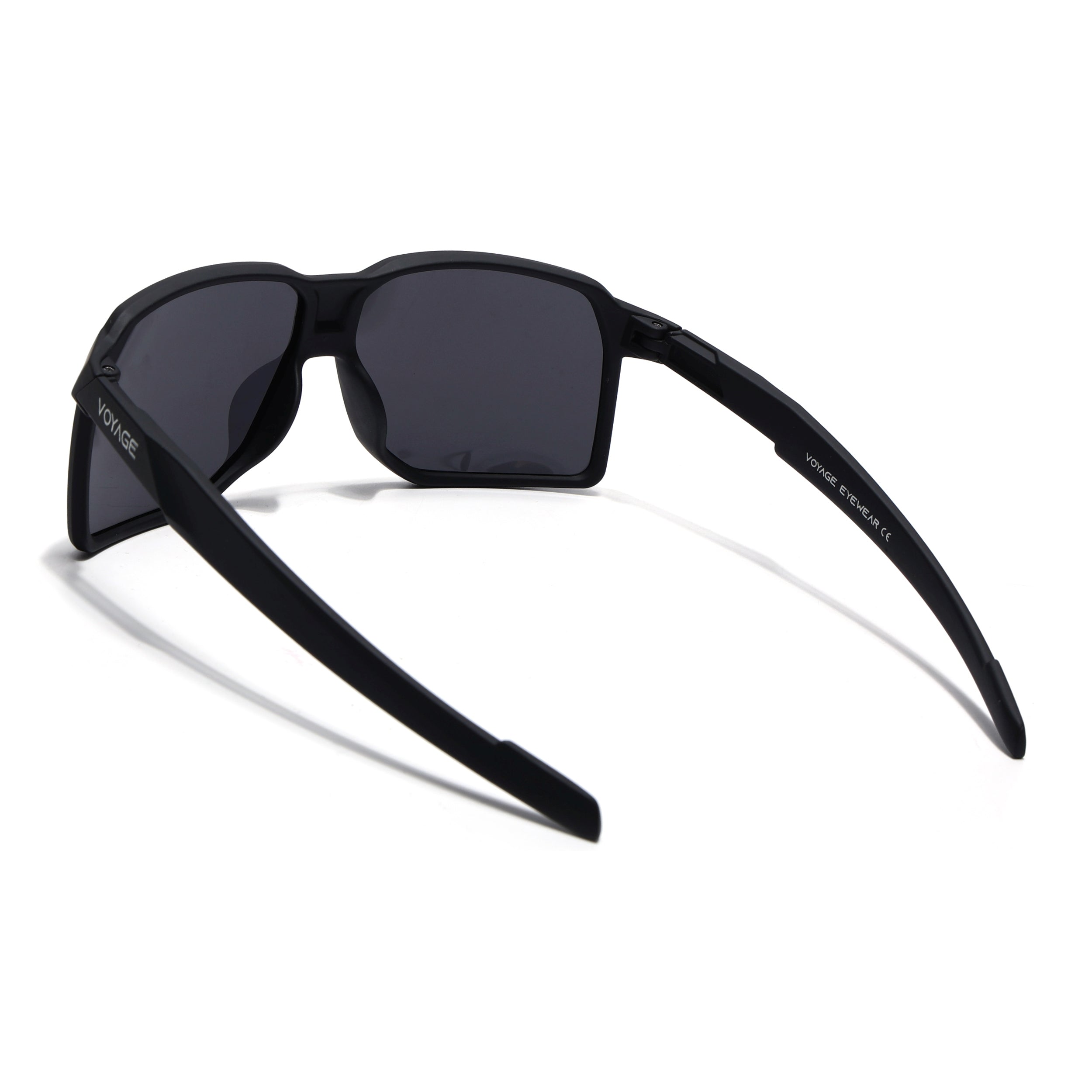 MountX | Matt Black Wrap Around Polarized Sunglasses | Black Lens - PMG6739