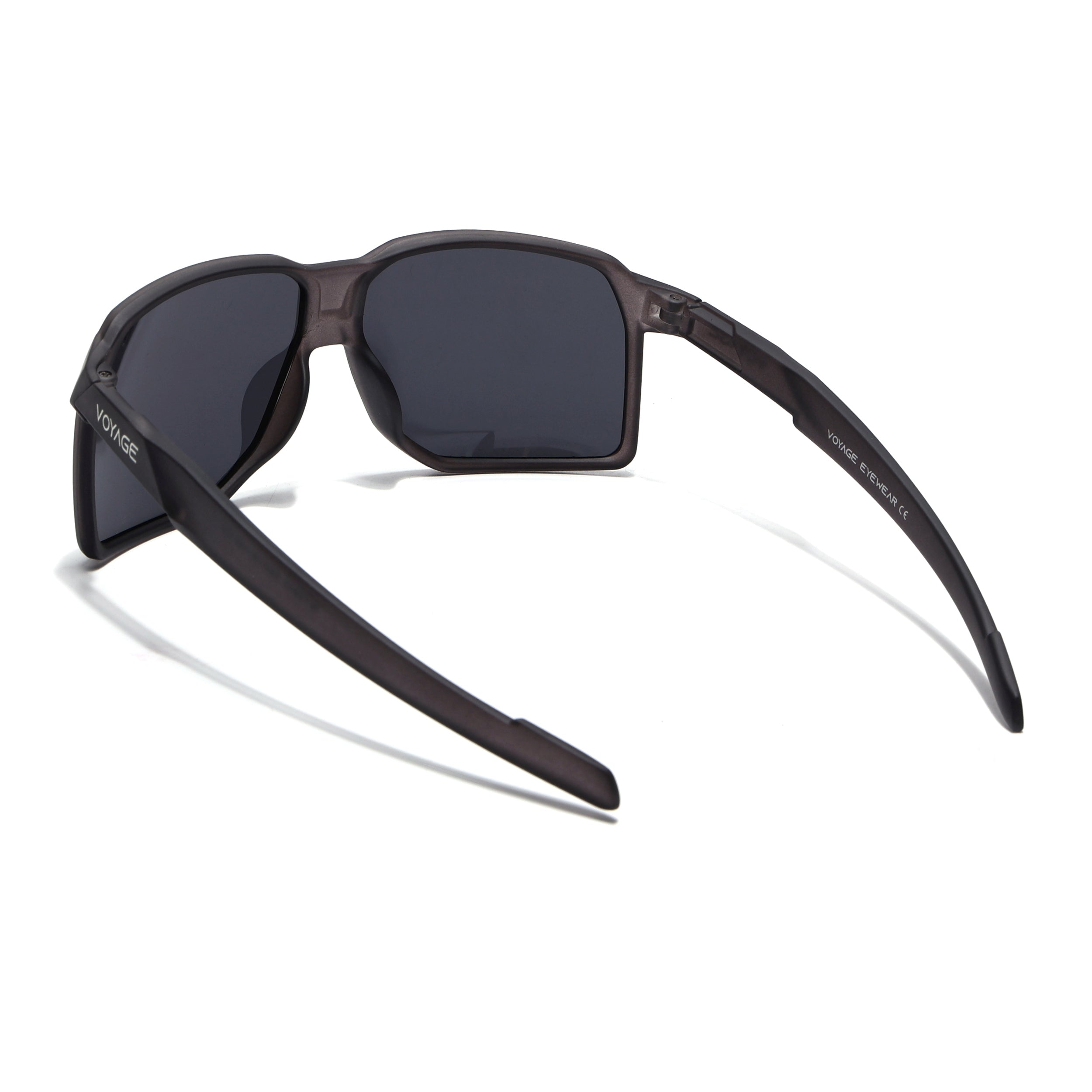 MountX | Grey Wrap Around Polarized Sunglasses | Black Lens - PMG6741