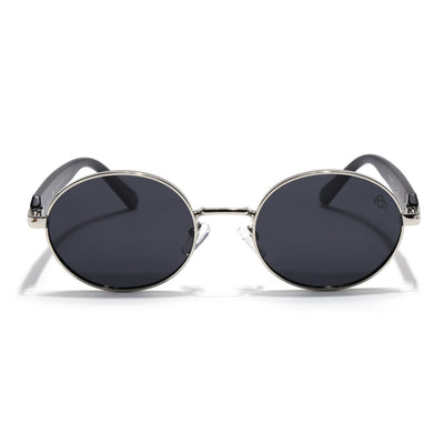 Cruze - Silver Oval Polarized Sunglasses (WU14110PCL2199)
