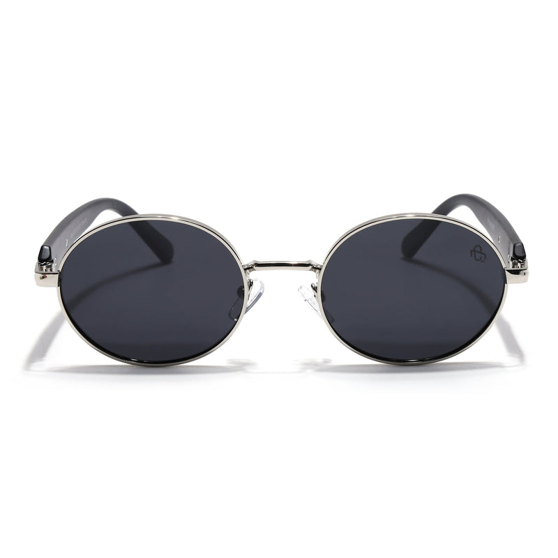 Cruze - Silver Oval Polarized Sunglasses (WU14110PCL2199)