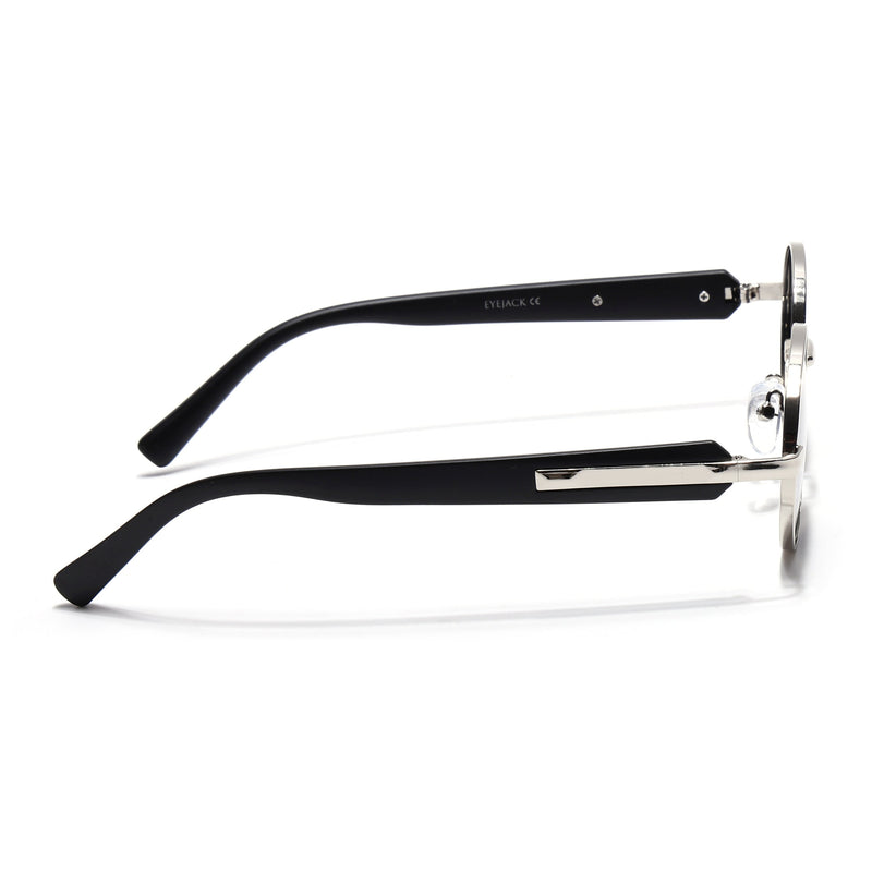 Cruze - Silver Oval Polarized Sunglasses (WU14110PCL2199)