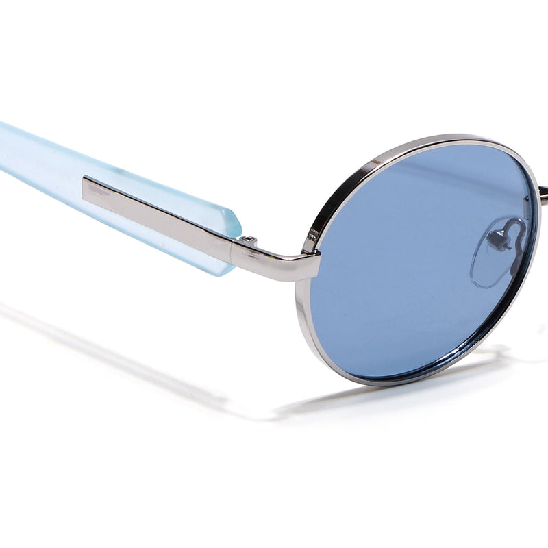 Cruze - Silver Oval Polarized Sunglasses (WU14110PCL2200)