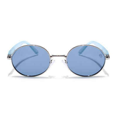 Cruze - Silver Oval Polarized Sunglasses (WU14110PCL2200)