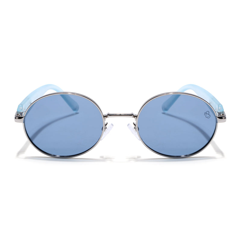 Cruze - Silver Oval Polarized Sunglasses (WU14110PCL2200)