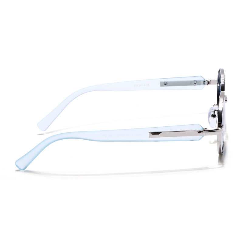 Cruze - Silver Oval Polarized Sunglasses (WU14110PCL2200)