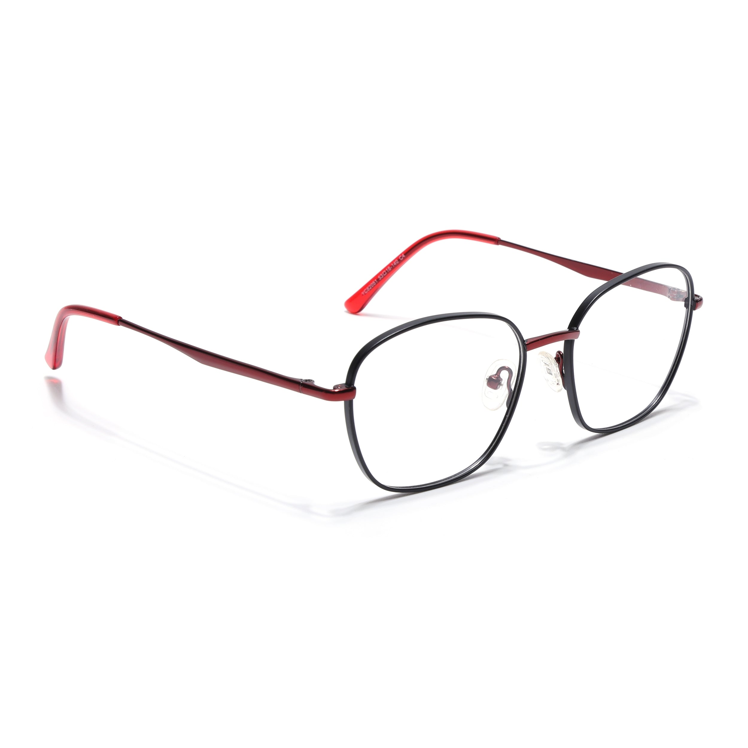 Voyage Black Square Eyeglasses for Men & Women (YC82051MG4633-C3)