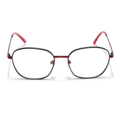 Voyage Black Square Eyeglasses for Men & Women (YC82051MG4633-C3)