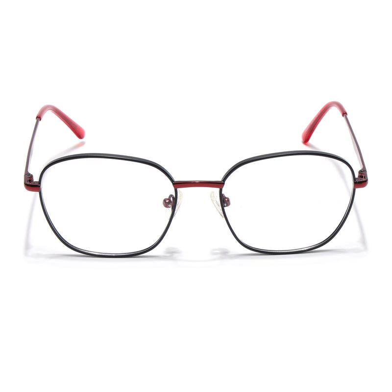 Voyage Black Square Eyeglasses for Men & Women (YC82051MG4633-C3)