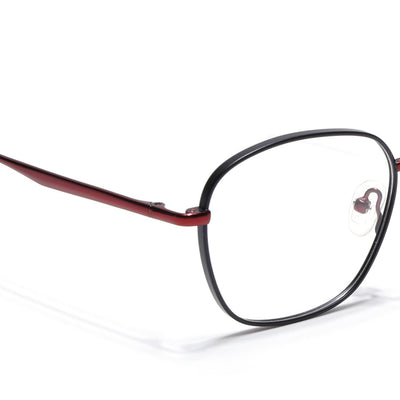 Voyage Black Square Eyeglasses for Men & Women (YC82051MG4633-C3)