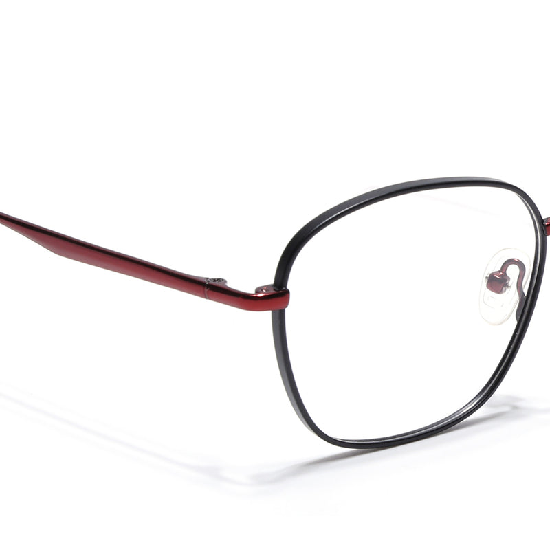 Voyage Black Square Eyeglasses for Men & Women (YC82051MG4633-C3)