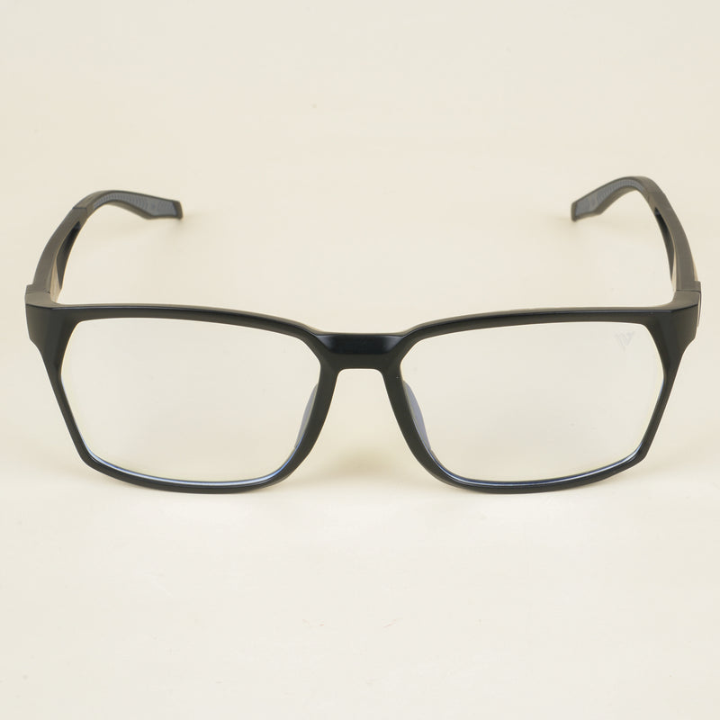 Voyage Techtonic Matt Black & Grey Wayfarer Eyeglasses for Men & Women (58694MG5292-C3)