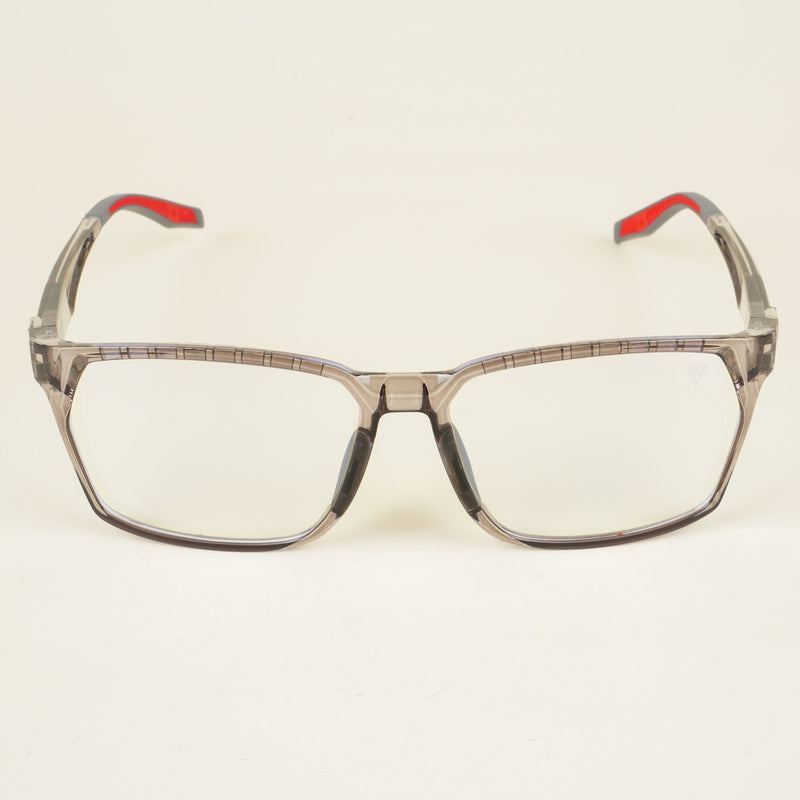 Voyage Techtonic Transparent Grey Wayfarer Eyeglasses for Men & Women (58694MG5294-C5)