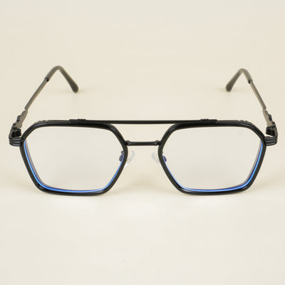 Voyage Black Wayfarer Eyeglasses for Men & Women (2166MG5260-C1)