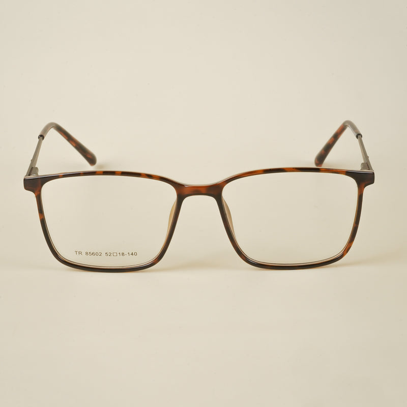 Goeye Brown Square Eyeglasses for Men & Women (TR85602GE1695-C3)