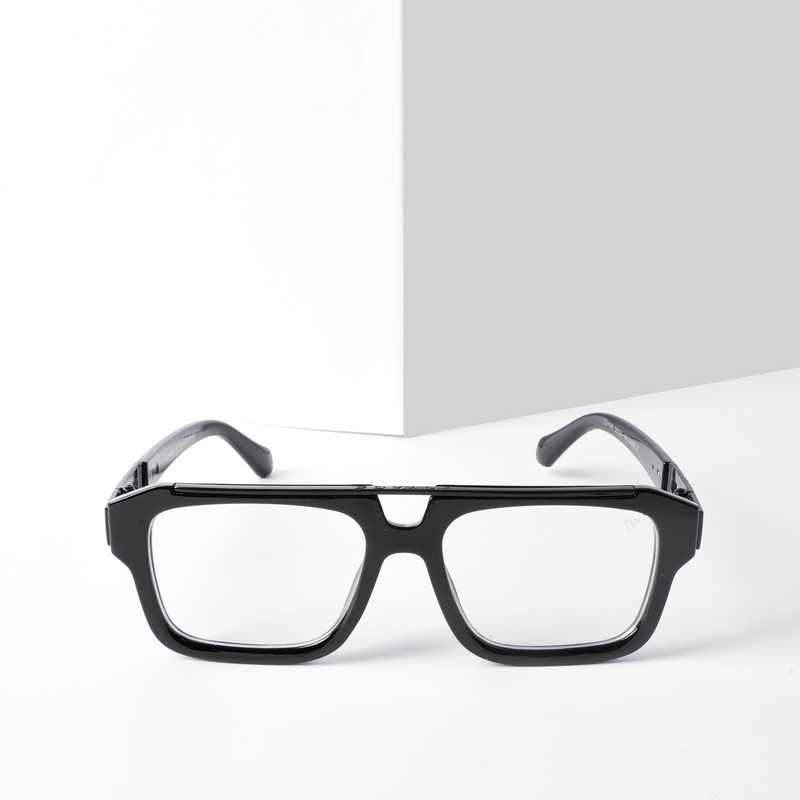 Voyage Exclusive Black Wayfarer Eyeglasses for Men & Women (LH095MG5388-C1)