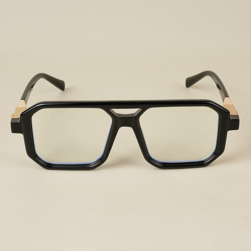 Voyage Goat Shine Black Wayfarer Eyeglasses for Men & Women (8838MG5508-C4)