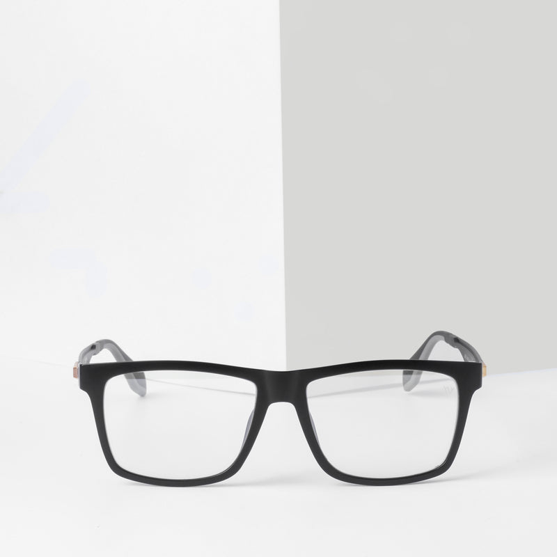 Voyage Exclusive Black Wayfarer Eyeglasses for Men & Women (892PMG4478-C1)