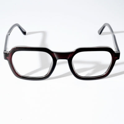 EyeJack Astra Brown Square Eyeglasses for Men & Women (TR6603CL93-C9)