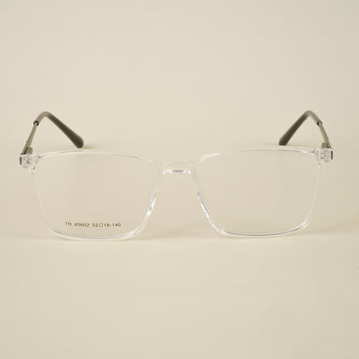 Goeye Transparent Square Eyeglasses for Men & Women (TR85602GE1694-C2)