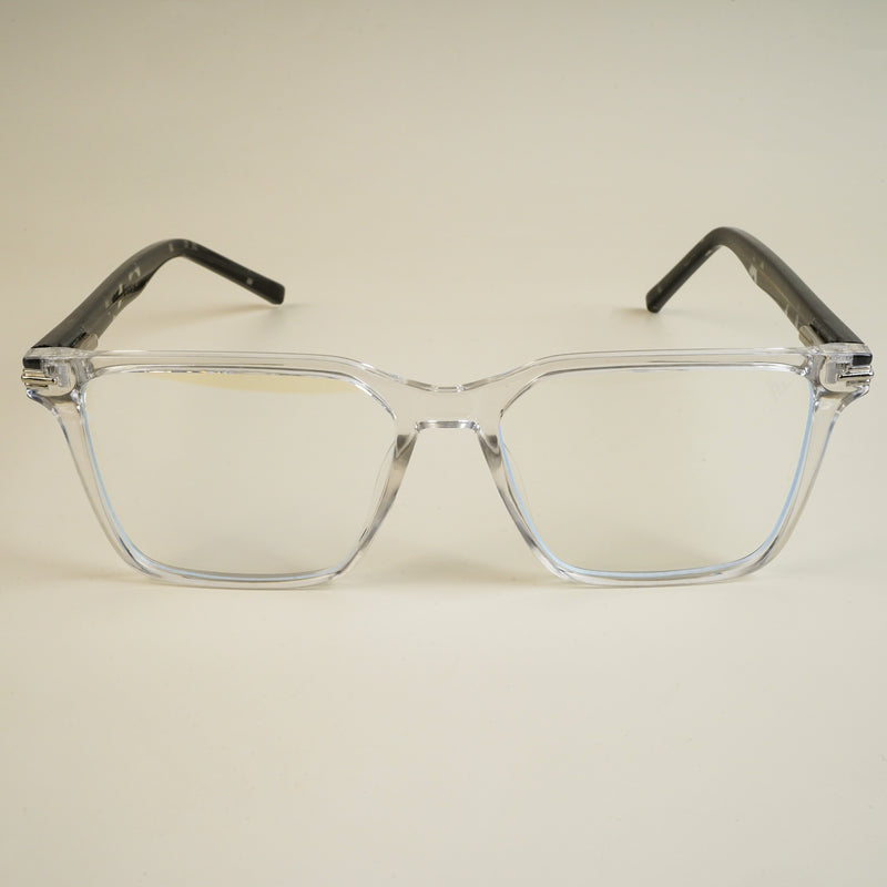 Voyage High Street Transparent Square Eyeglasses for Men & Women (86002MG4936-C3)