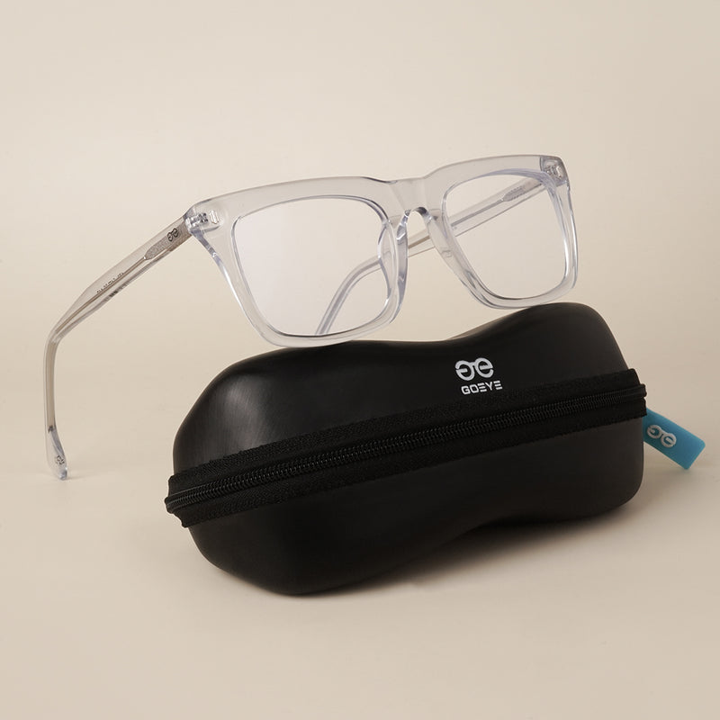 Goeye Light Blue Square Acetate Eyeglasses for Men & Women (GO178GE1680-C2)