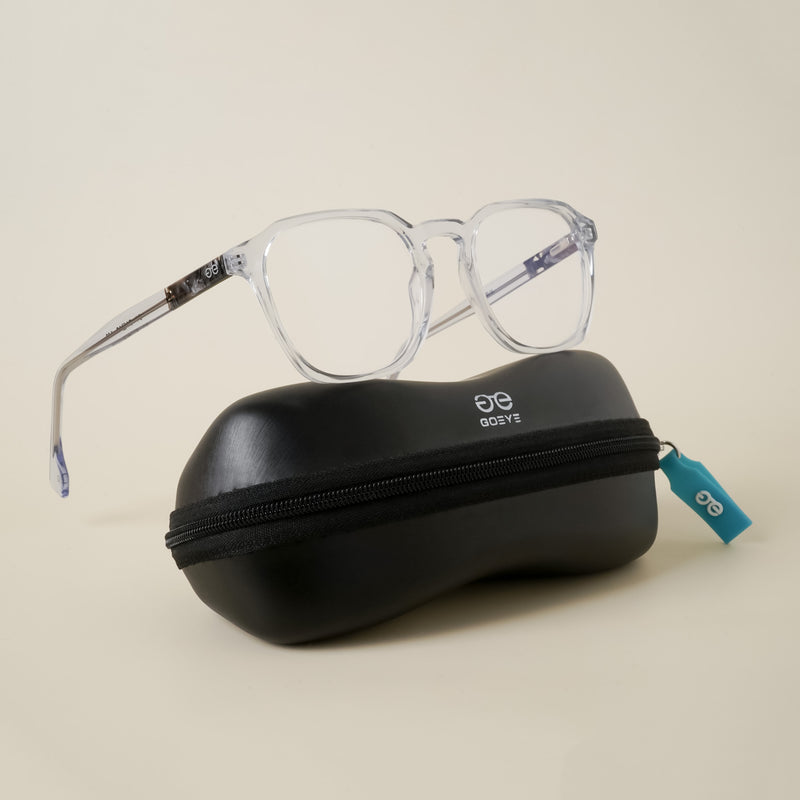 Goeye Transparent Square Eyeglasses for Men & Women (G091GE1686-C2)