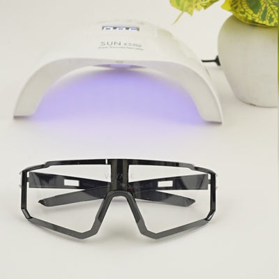 Voayge Drift Photochromic Shine Black Eyeglasses for Men & Women (6802MG5601-C1)