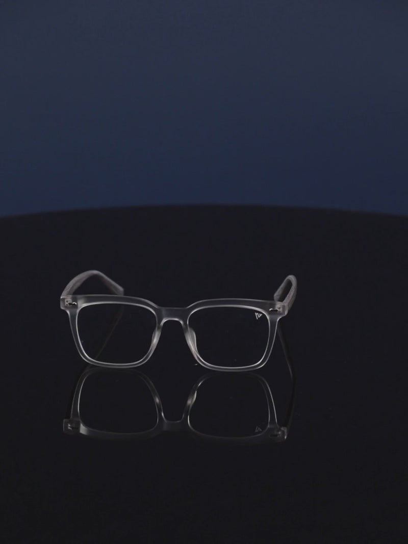 Voyage Grey Square Eyeglasses for Men & Women (TR75239MG3860-C2)