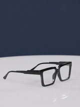 Voyage Verso Shine Black Wayfarer Eyeglasses for Men & Women (8774MG3922-C1)