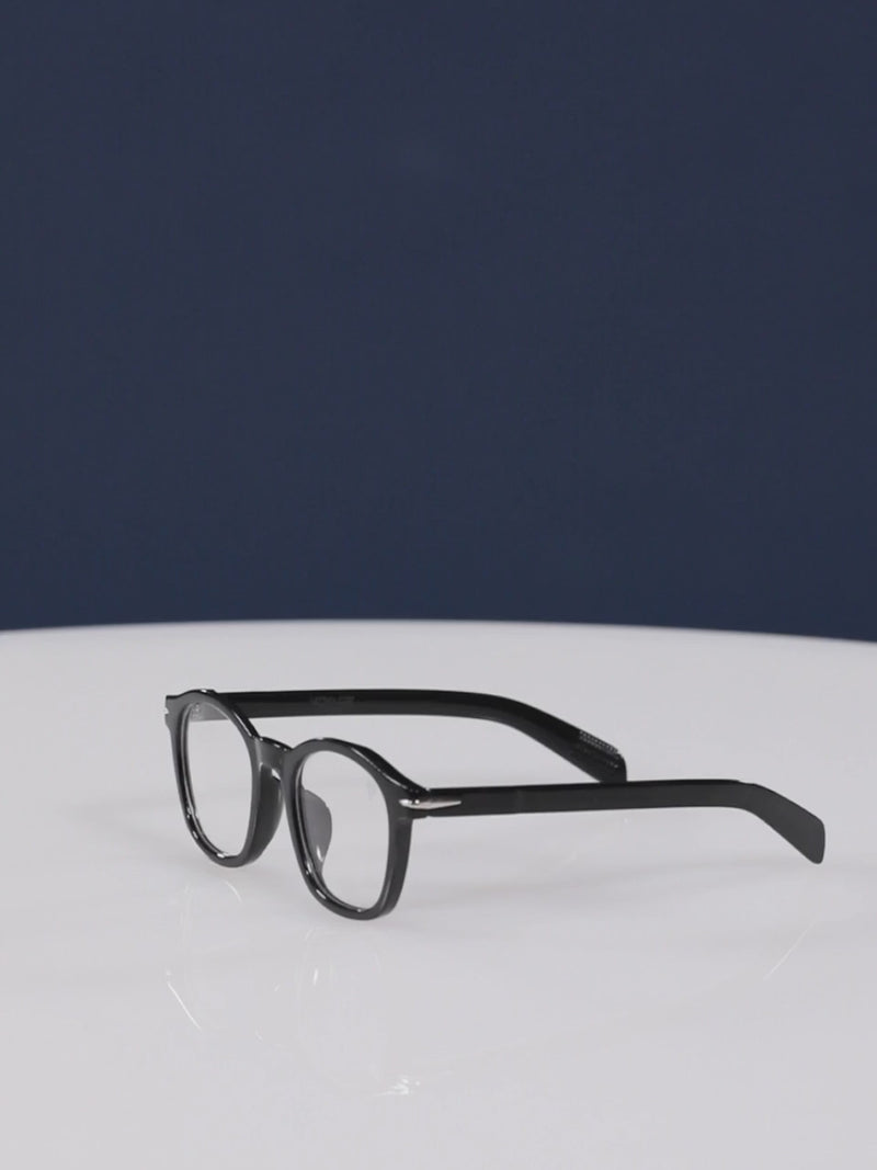 Voyage Black Square Eyeglasses for Men & Women (2205MG3921-C1)