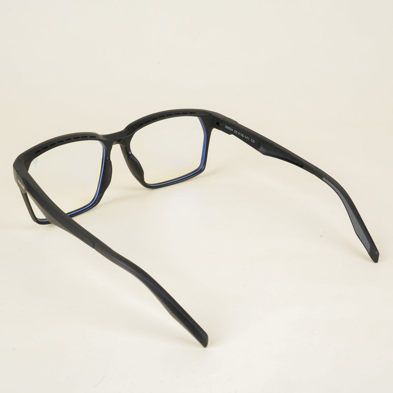 Voyage Techtonic Matt Black Wayfarer Eyeglasses for Men & Women (58694MG5290-C1)