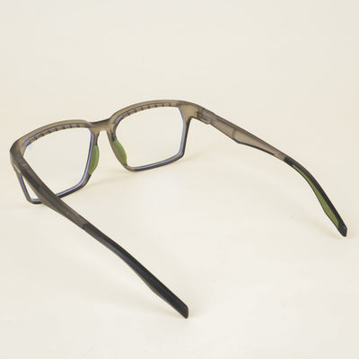 Voyage Techtonic Grey & Green Wayfarer Eyeglasses for Men & Women (58694MG5295-C6)