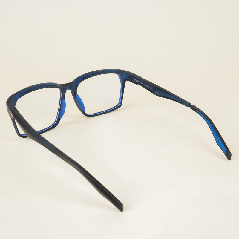 Voyage Techtonic Blue Wayfarer Eyeglasses for Men & Women (58694MG5296-C7)