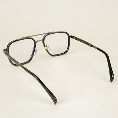 Voyage Black & Grey Wayfarer Eyeglasses for Men & Women (98002MG5271-C1)