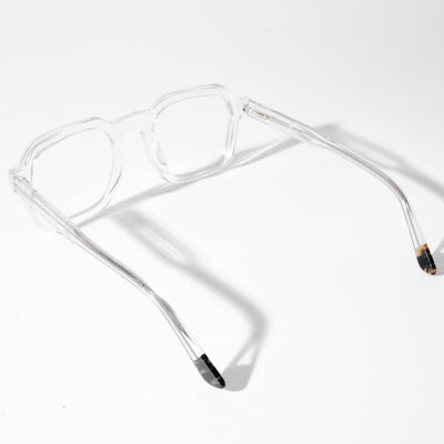 EyeJack Astra Transparent Square Eyeglasses for Men & Women (TR6603CL88-C4)