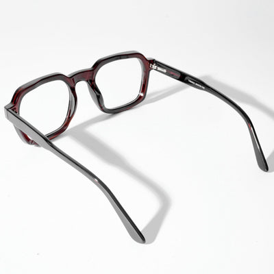 EyeJack Astra Brown Square Eyeglasses for Men & Women (TR6603CL93-C9)