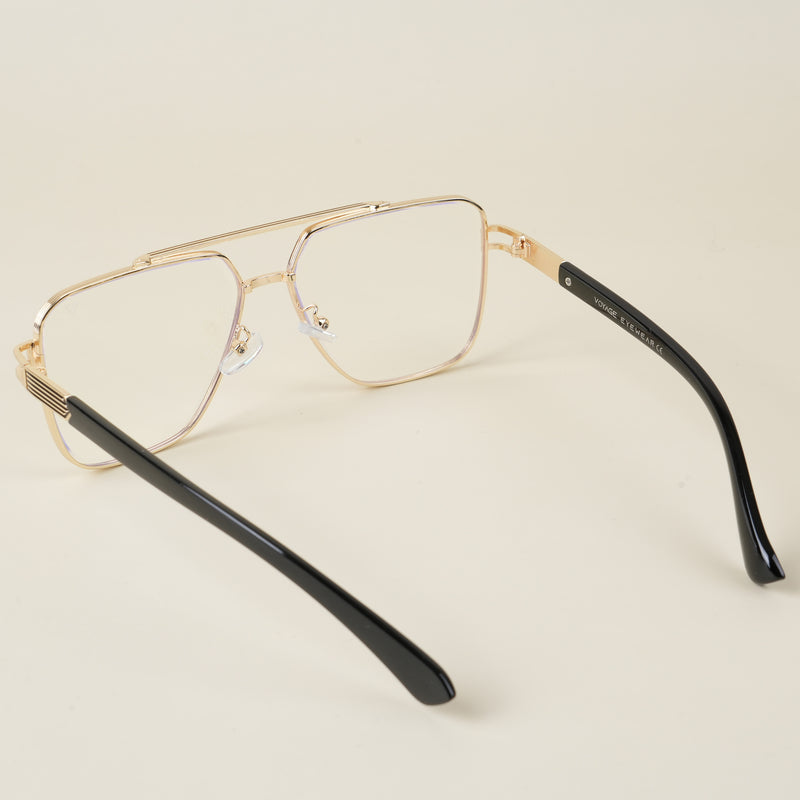 Voyage Golden Wayfarer Eyeglasses for Men & Women (1023MG5231-C1)